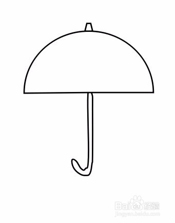 画雨伞的简笔画