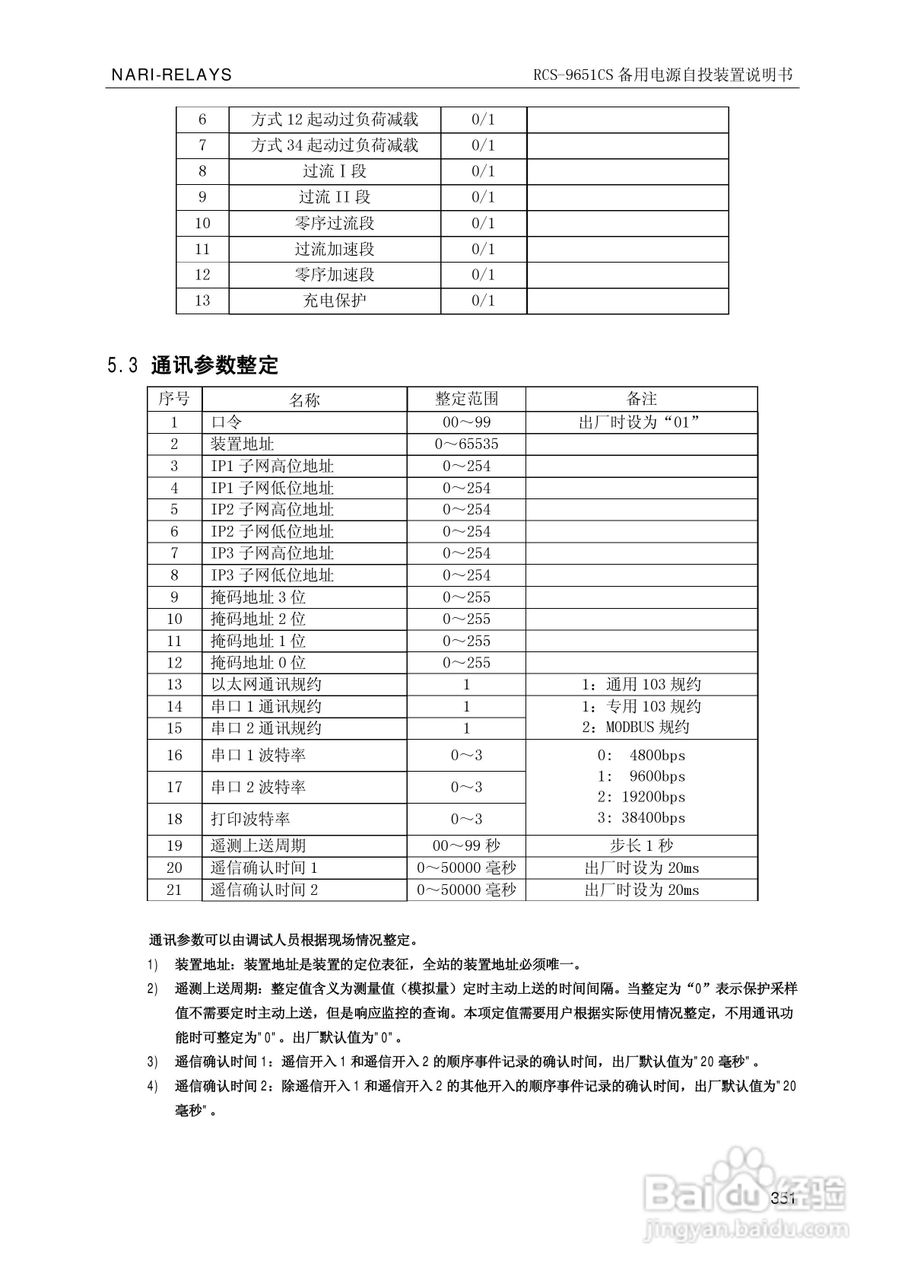 南瑞继保RCS-9681CS变压器后备保护测控装置说明书:[36]