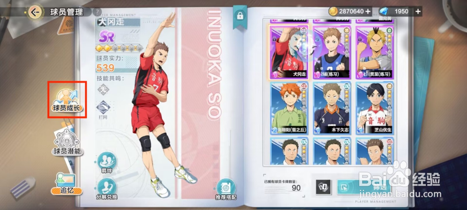 排球少年新的征程如何提升犬冈走等级？