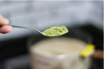 小清新抹茶薏仁奶茶