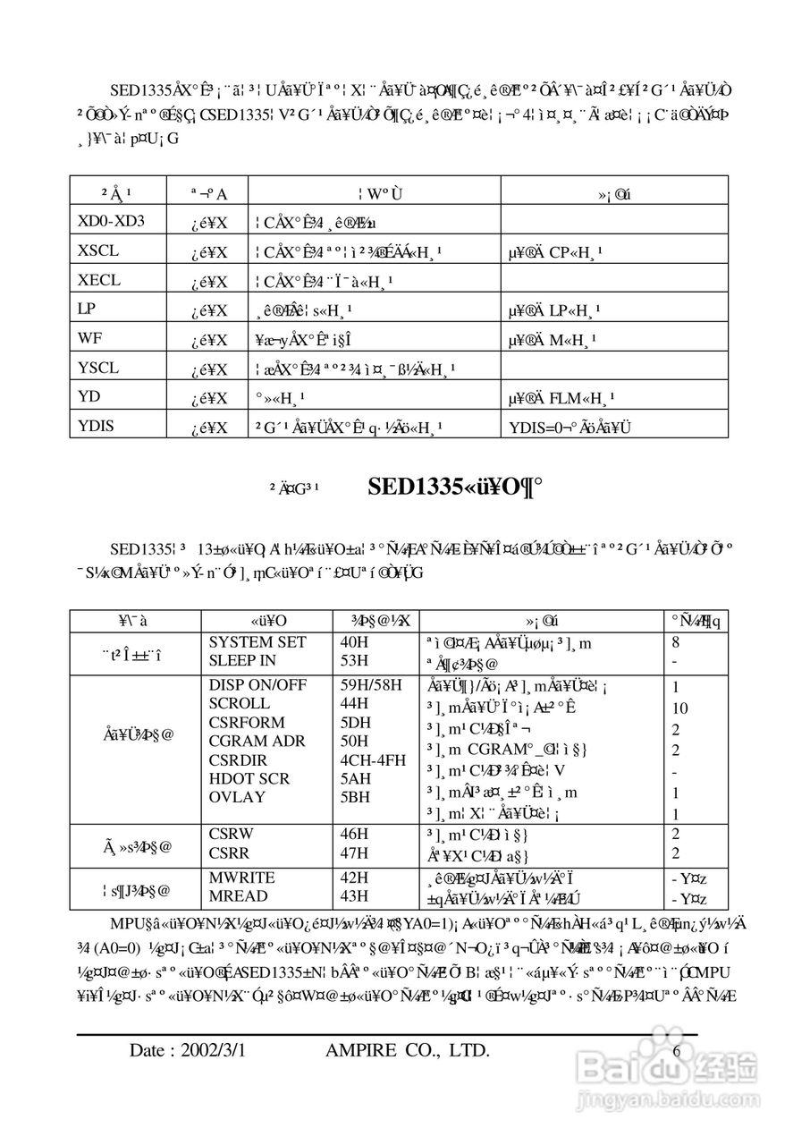 SED1335控制器使用说明书:[1]