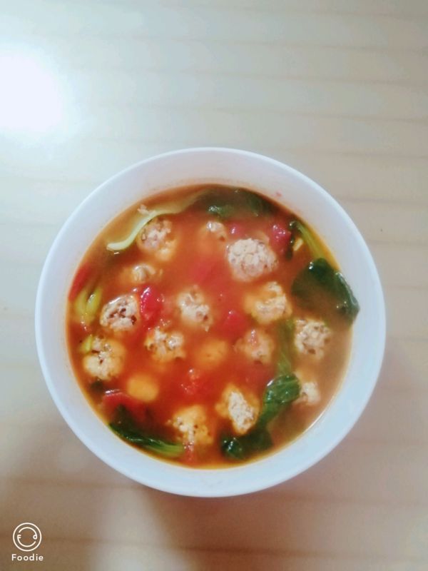 茄汁鸡胸肉香菇丸子