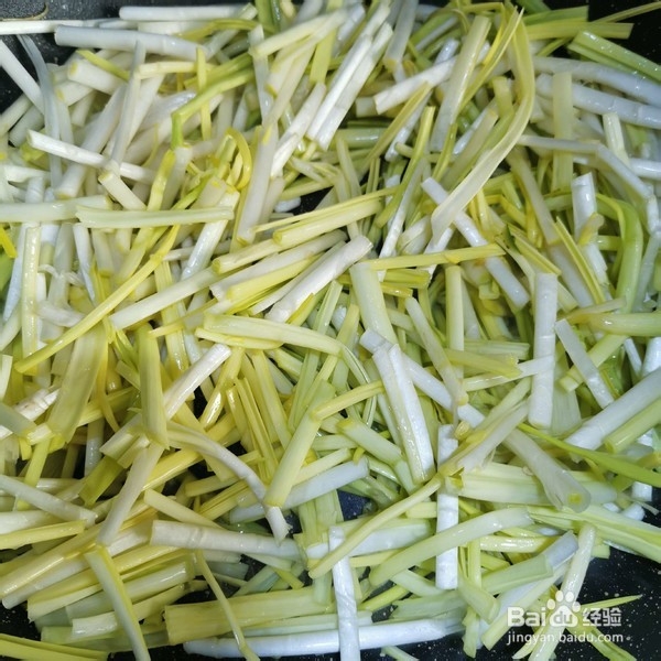 家常菜炒韭黄