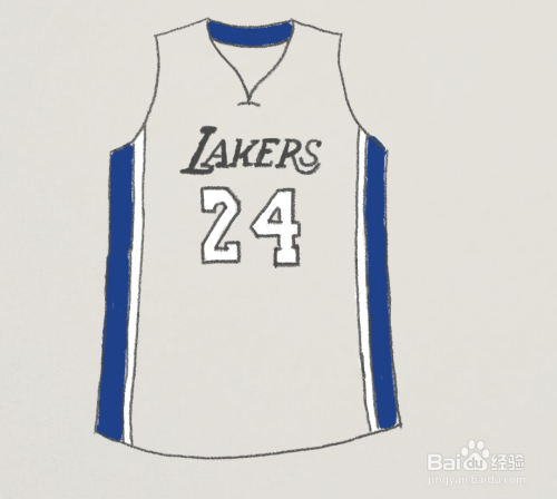 科比24号简笔画