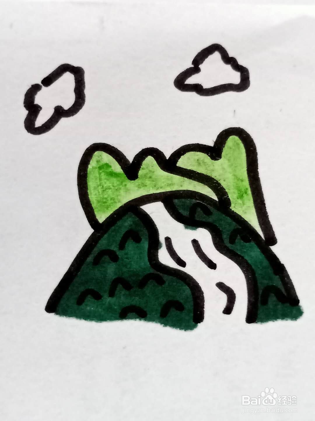 怎样画山川河流