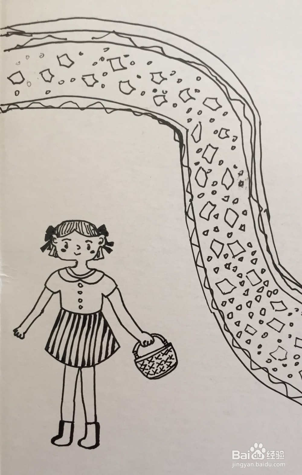 插画教程之郊外的女孩