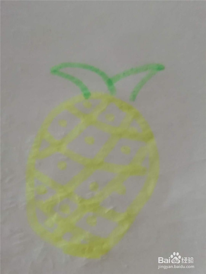 怎样画菠萝简笔画