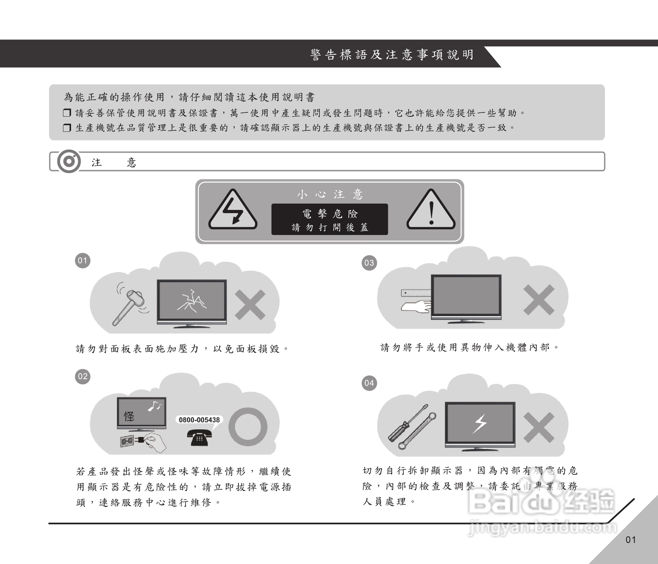 声宝LM-32/37/42V820多媒体显示器说明书:[1]