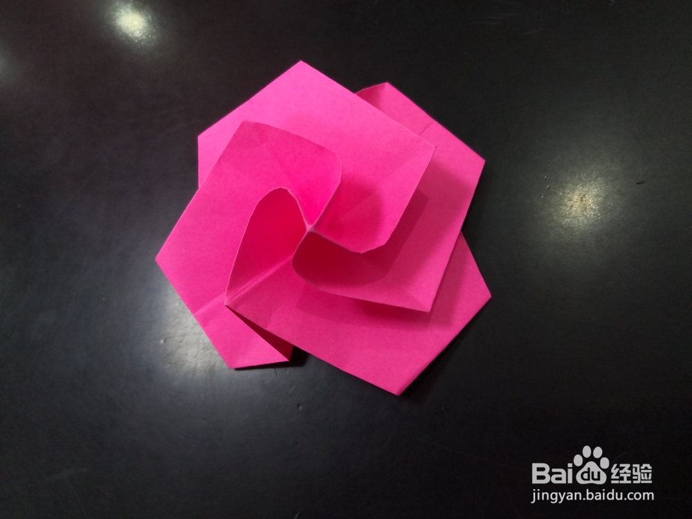 折纸:来一朵简单玫瑰