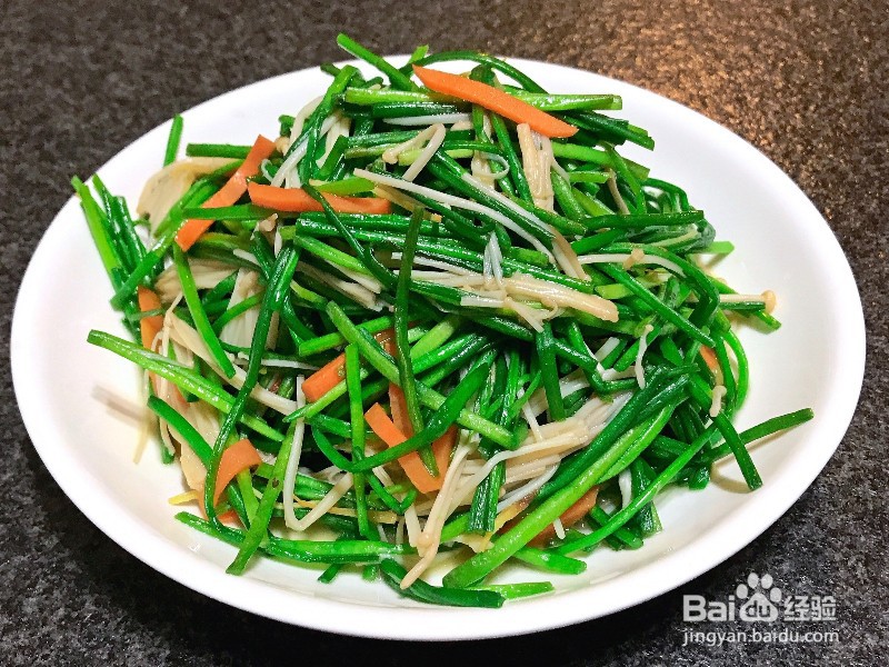 如何做水莲炒金针菇