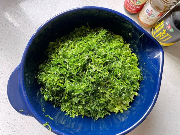 玉米面茴香大蒸饺