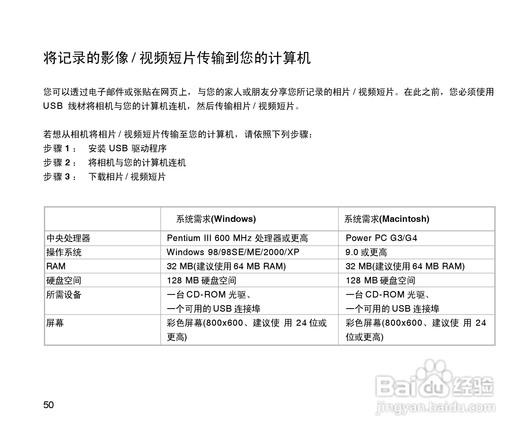 拍得丽SL-55型数码相机使用说明书:[5]