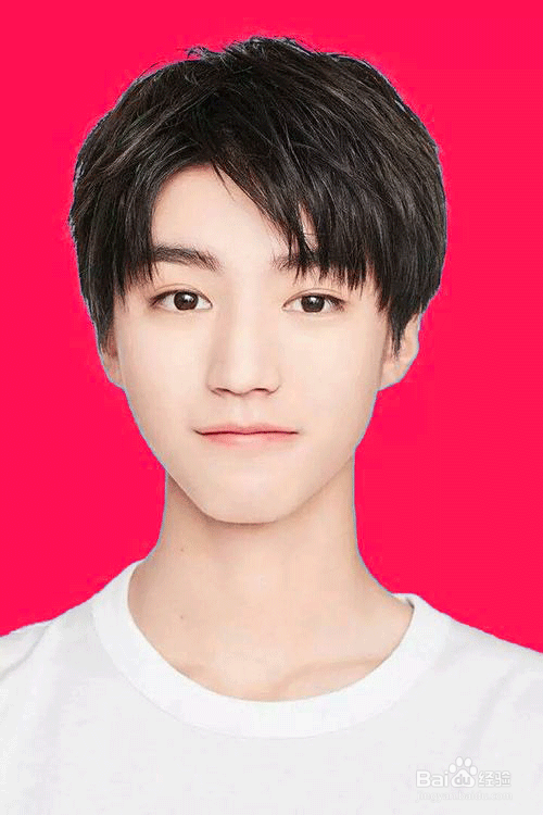 ps怎样快速给证件照换底色