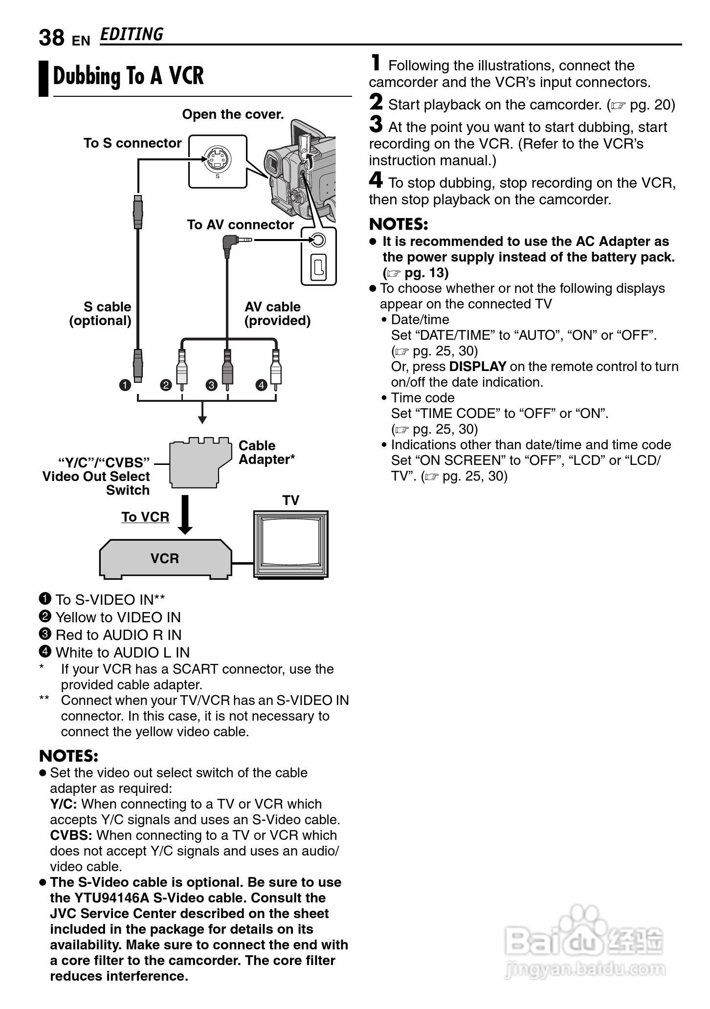 JVC GR-DF420相机充电器说明书:[4]