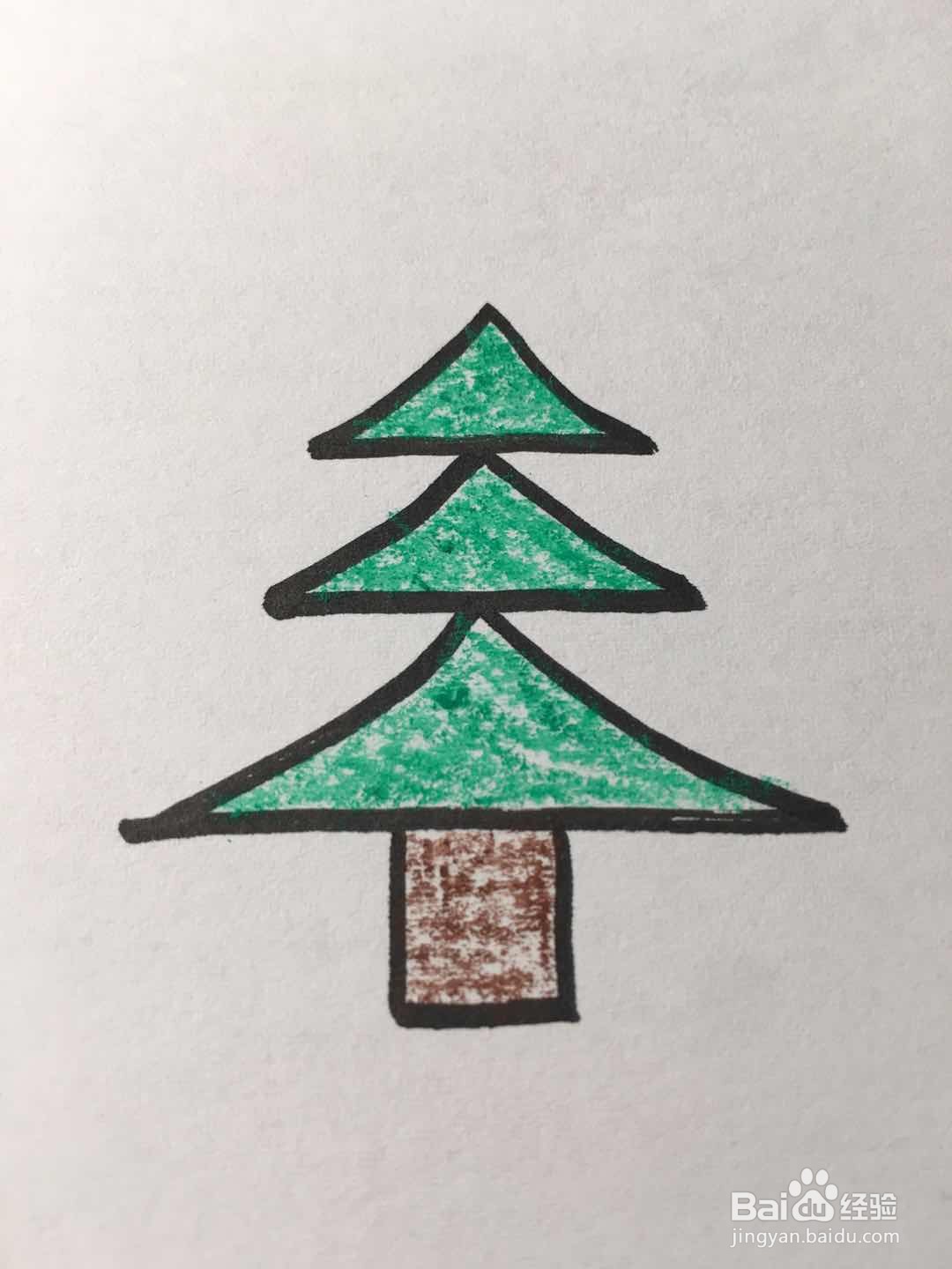 简笔画松树的画法