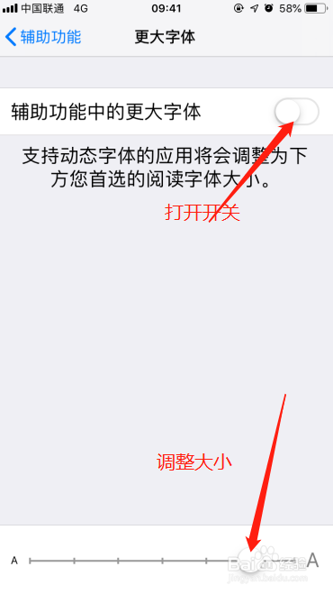 苹果手机如何调整字体大小