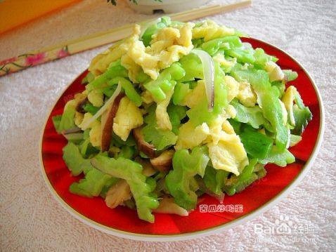 夏日苦瓜炒鸡蛋