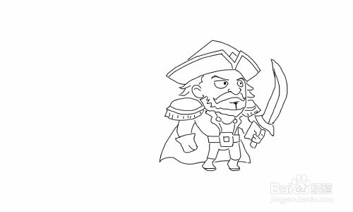 刀塔传奇术士中的船长怎么画