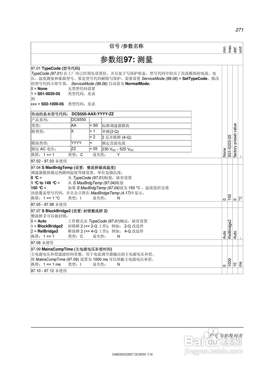 ABB直流调速器DCS550使用手册:[28]