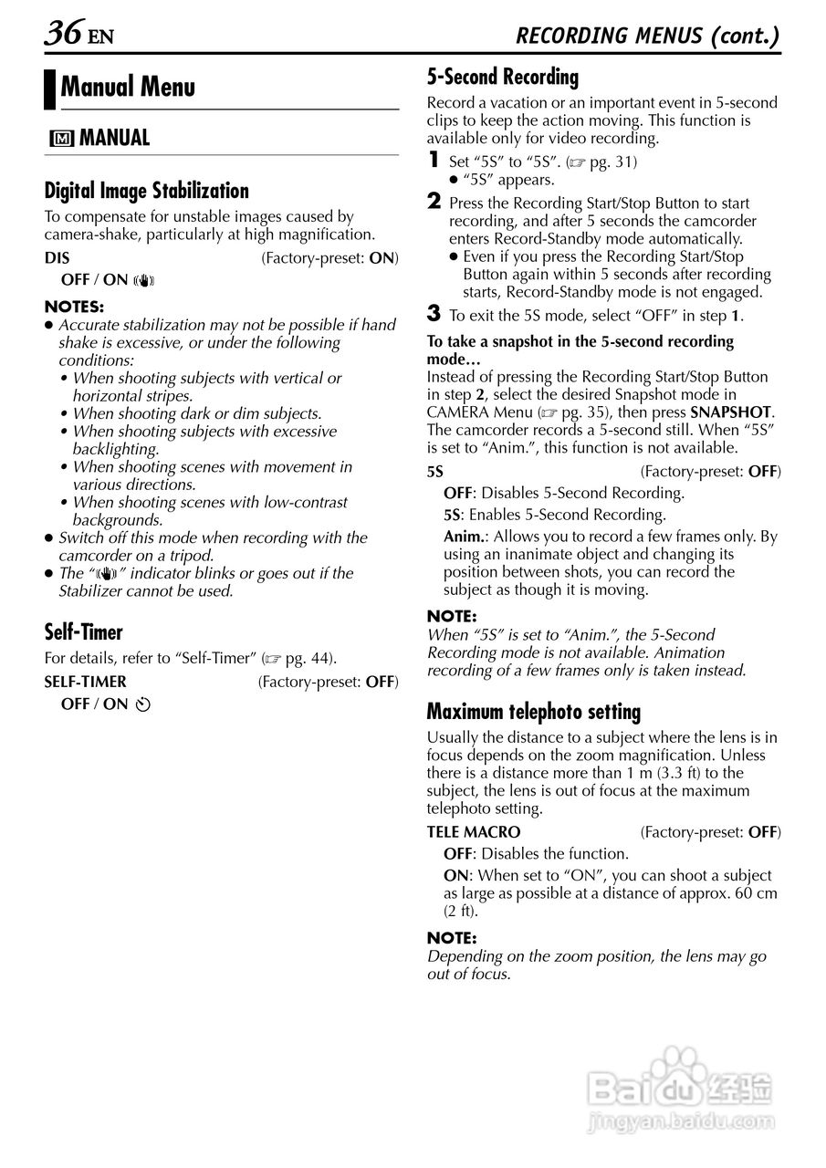 胜利JVC GR-D200数码摄像机使用说明书:[4]