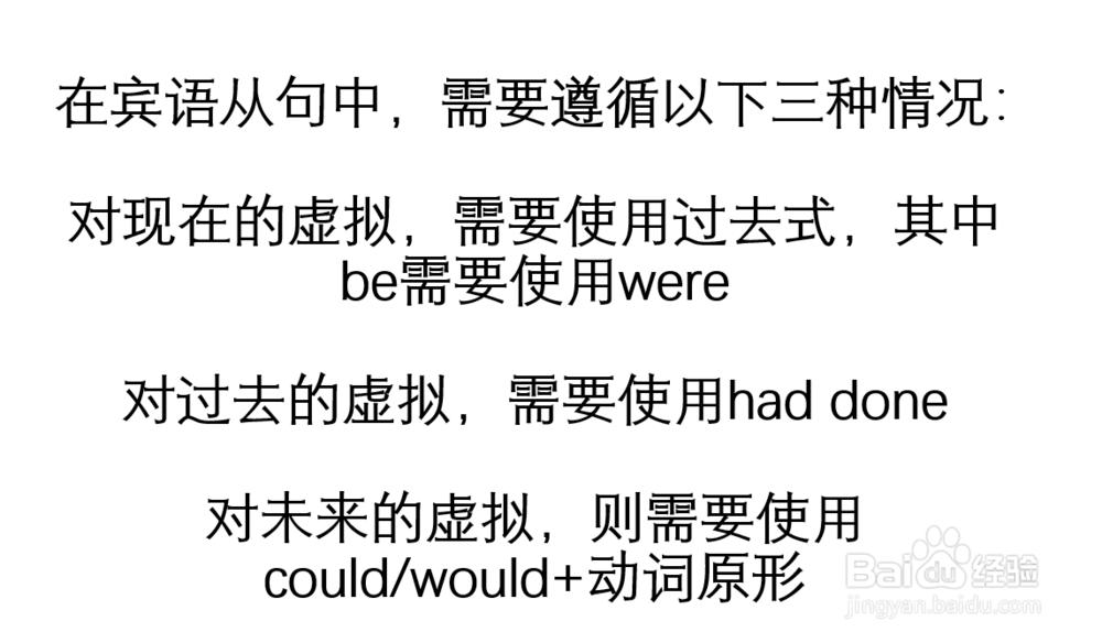 英语中虚拟语气在其他从句中的使用方法