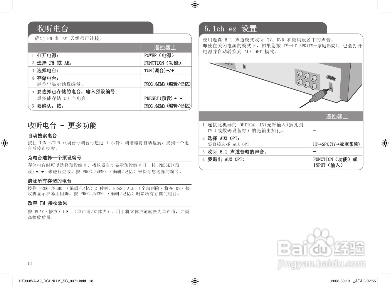 LG HT903WA家庭影院使用说明书:[1]