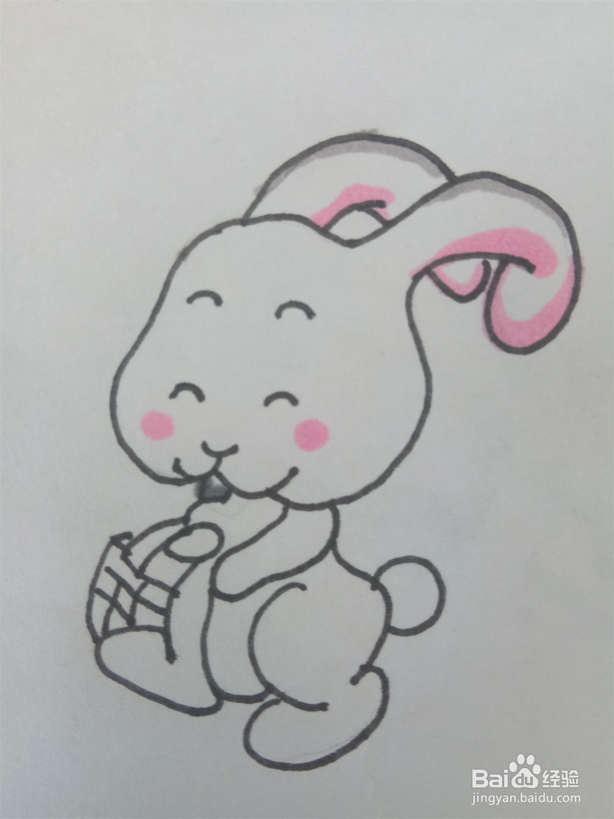 卡通小兔子怎么画？