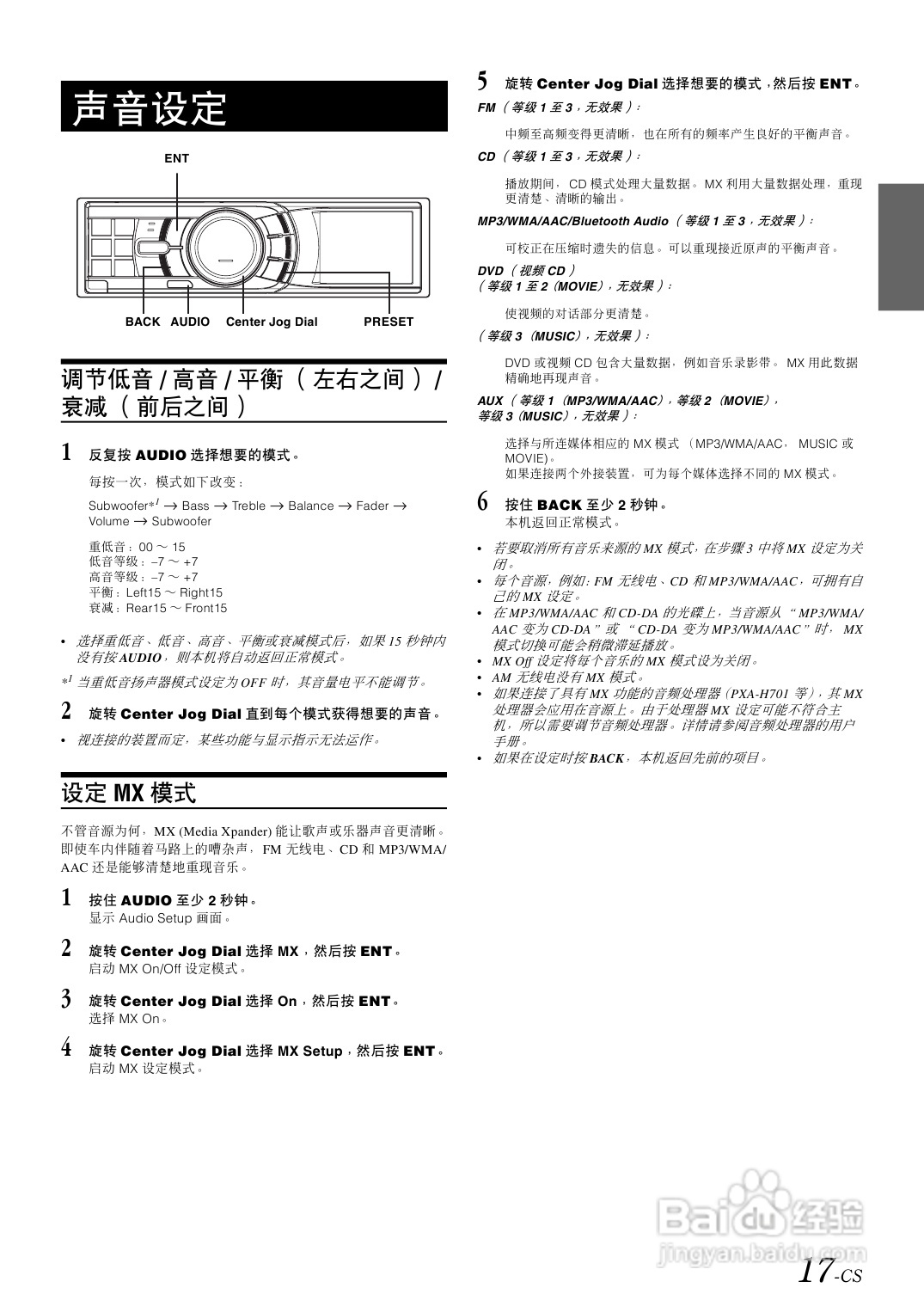 阿尔派iDA-X001型接收机说明书:[1]
