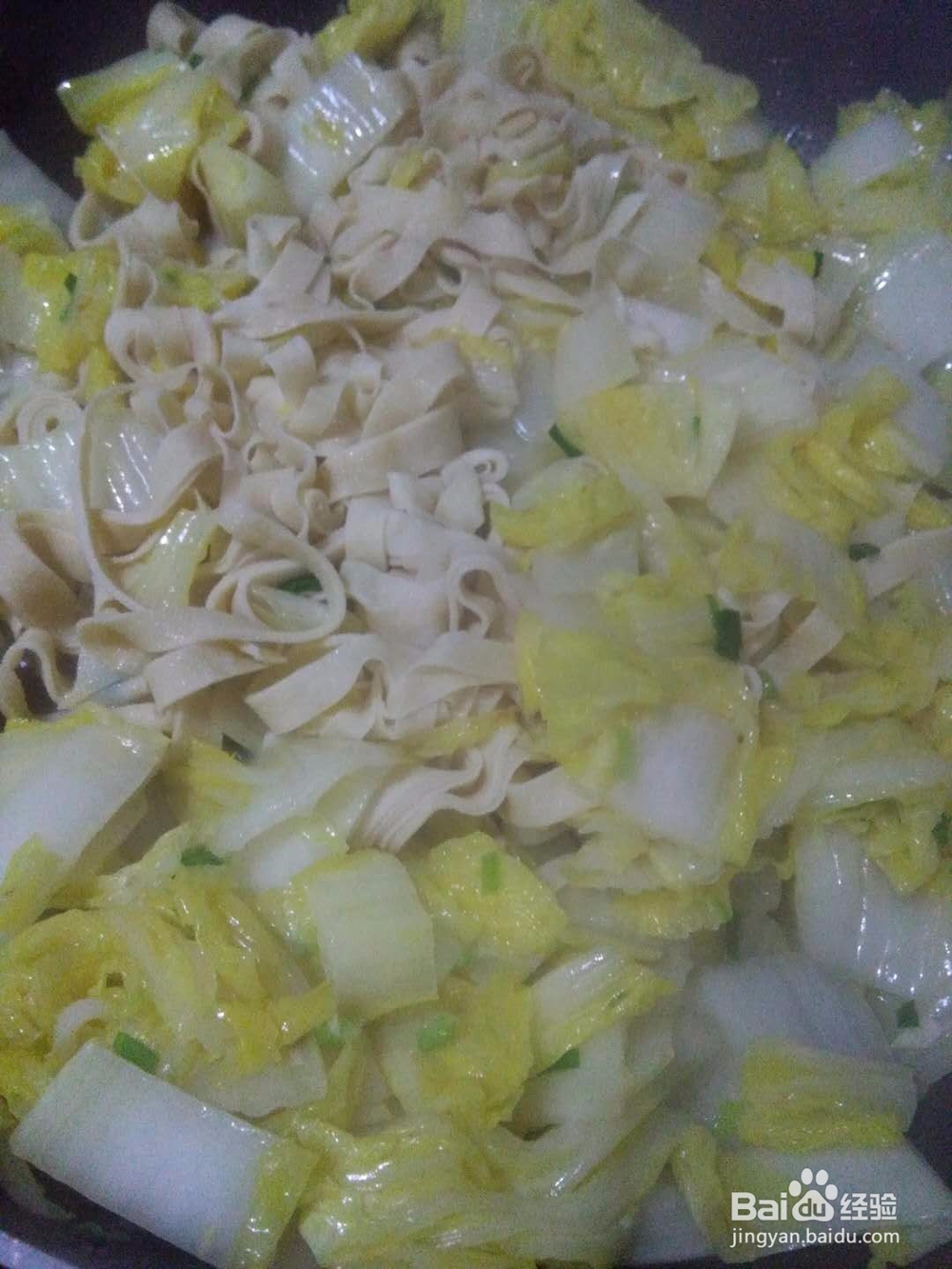 大白菜煮千张的做法