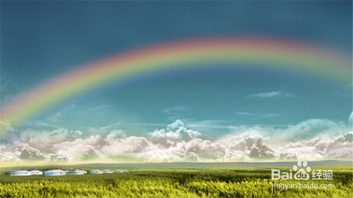 关于彩虹的朋友圈怎么发?