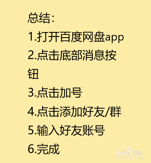 百度网盘怎么添加好友