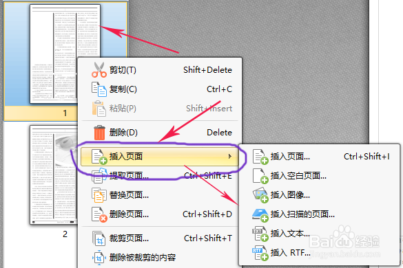 用PDF编辑工具怎么插入页面
