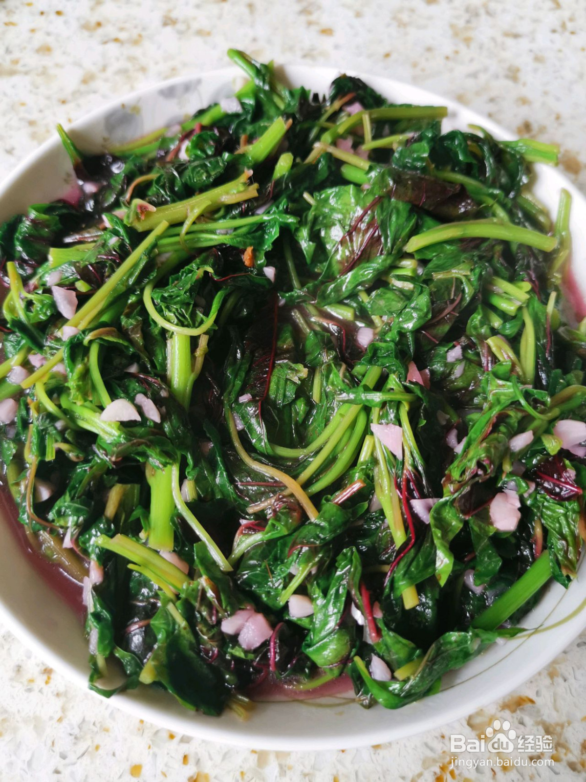 蒜蓉苋菜的做法