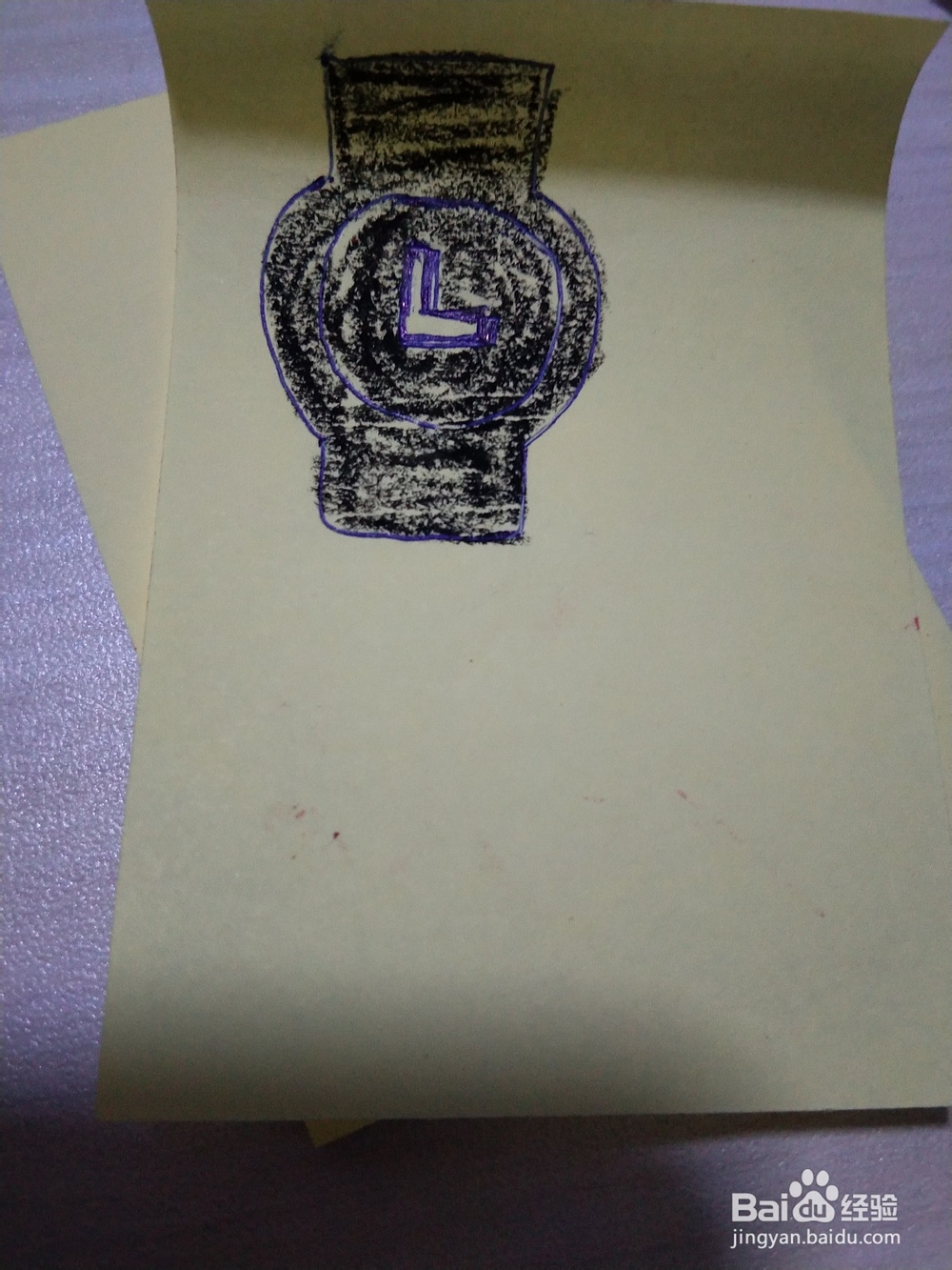 手表的简笔画法