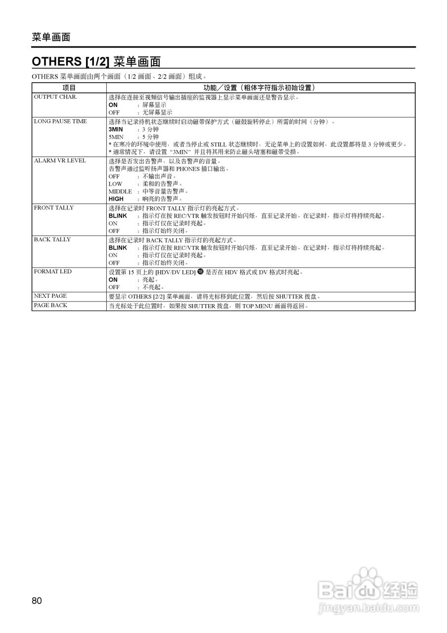 JVC GY-HD111高清肩扛专业摄像机使用说明书:[9]