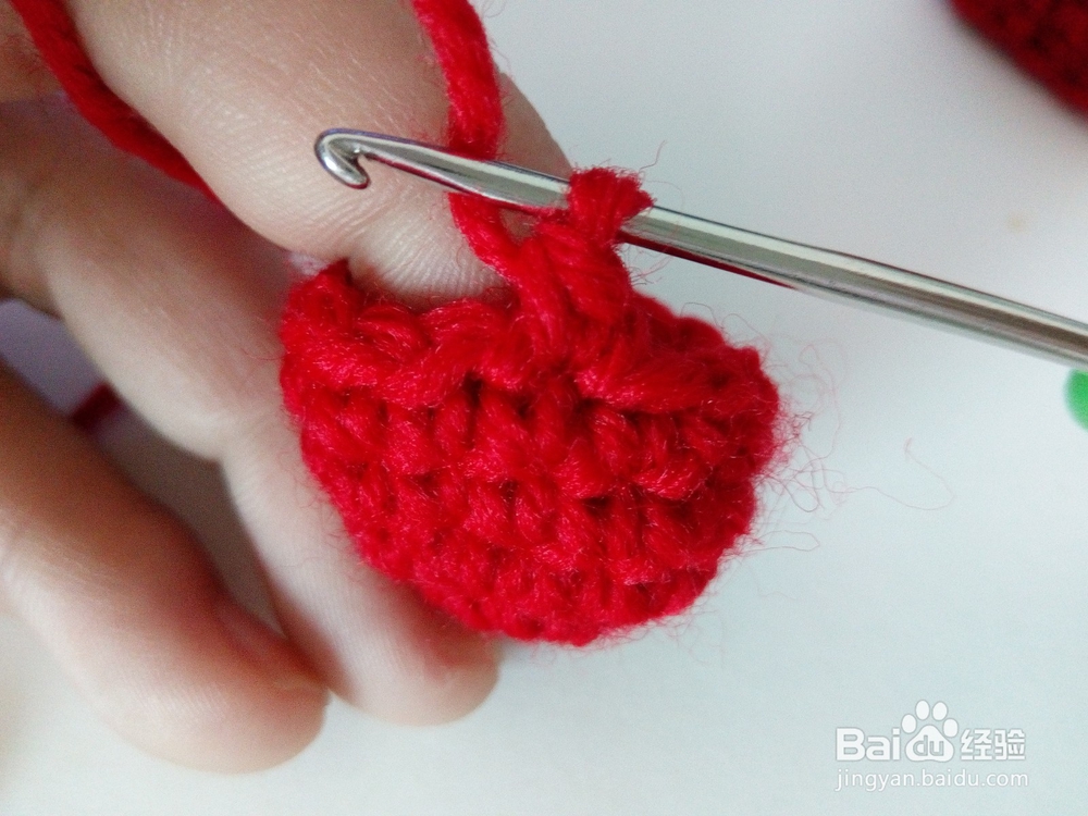 [钩针3]怎样钩立体心形玩偶