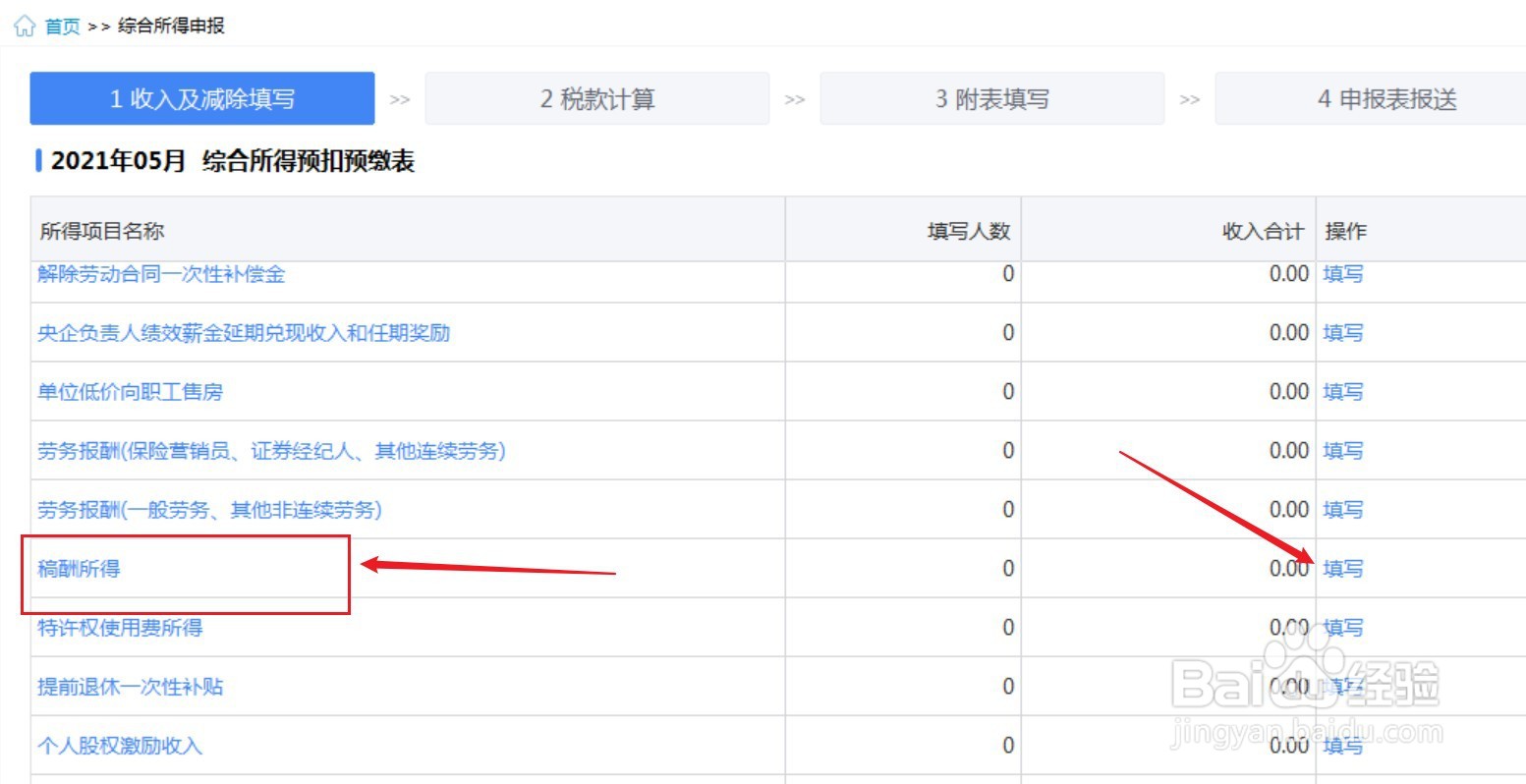 稿酬所得预扣预缴税款计算方法
