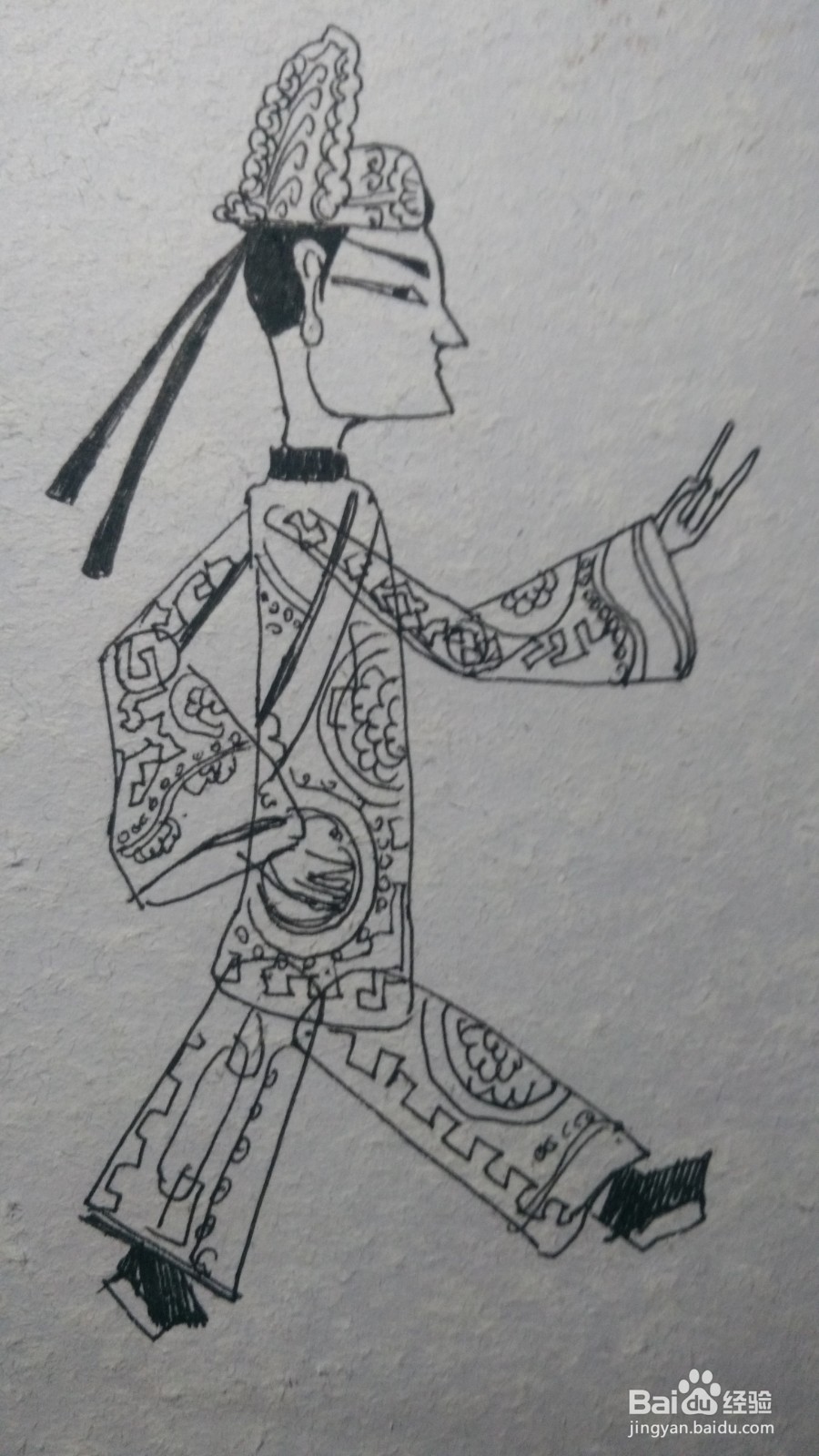 皮影人物怎么画