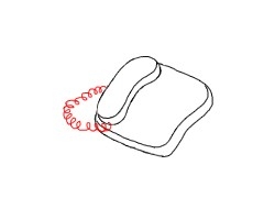 简笔画---怎么画固定电话机