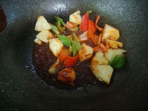 菠萝咕噜肉##金龙鱼营养强化维生素A 新派菜油#