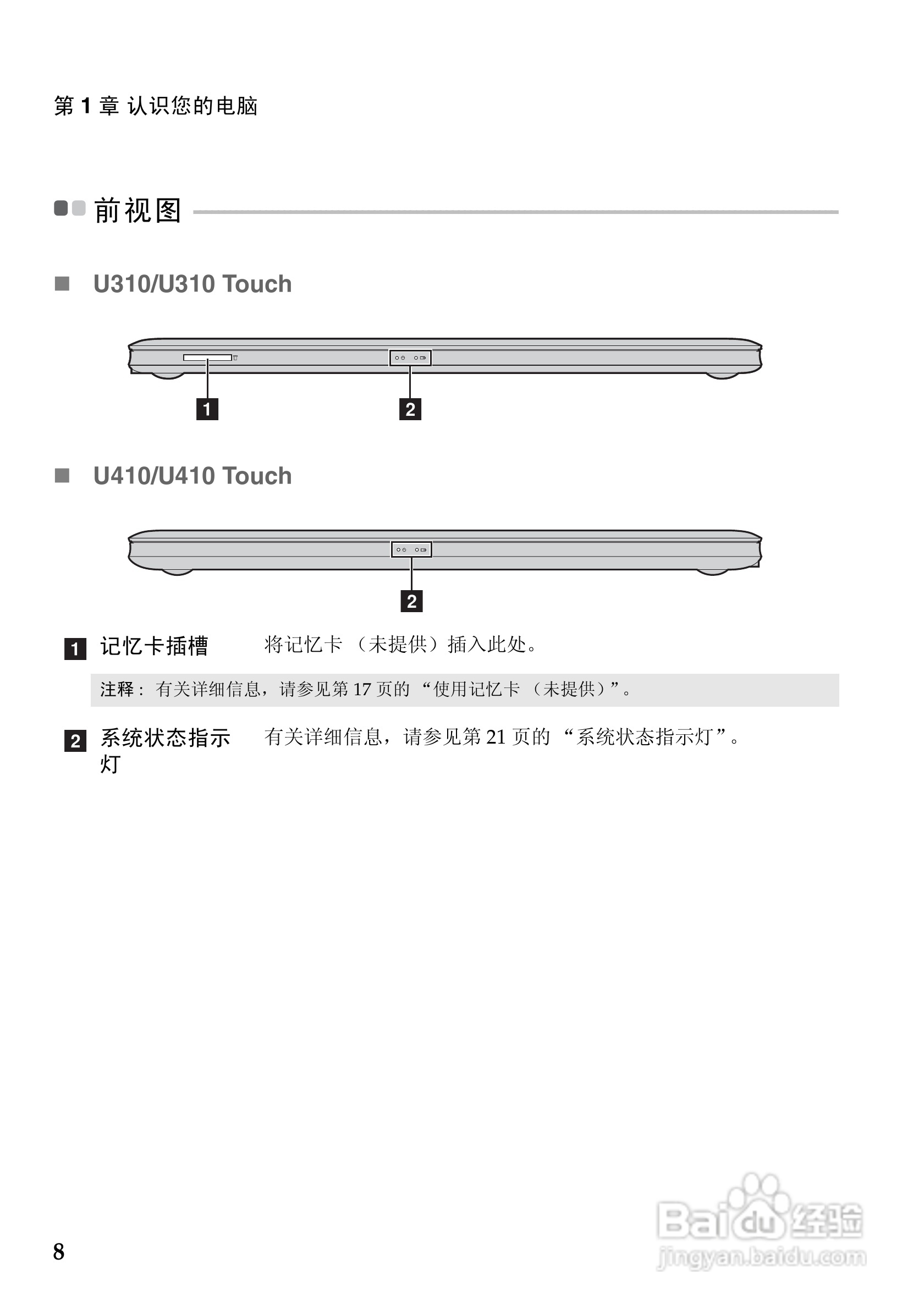 联想IdeaPad U410 touch笔记本电脑说明书:[2]