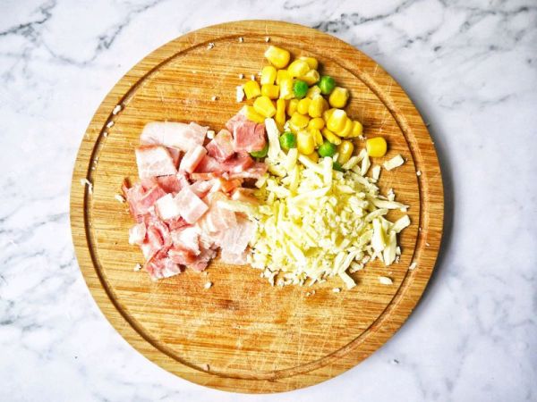 培根芝士烤馒头