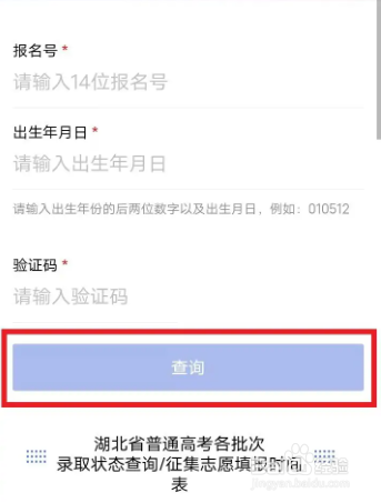 湖北查询录取状态入口手机版
