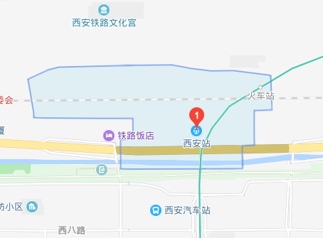 请问如图西安站是西安的那个站，具体位置在哪儿