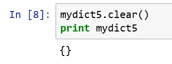 python学习3--字典