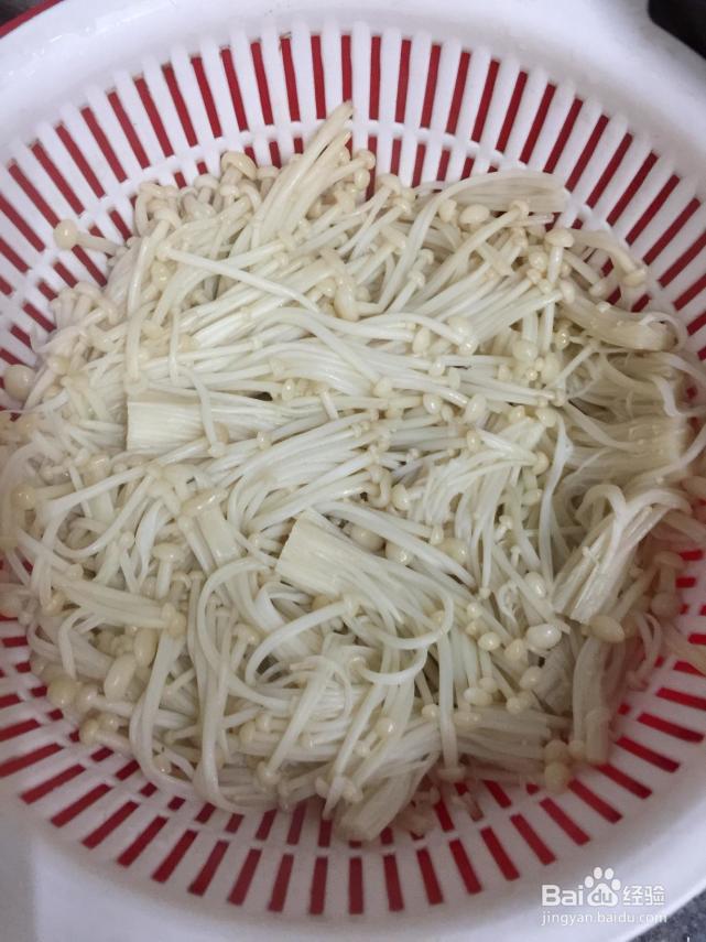 酸辣金针菇的制作方法