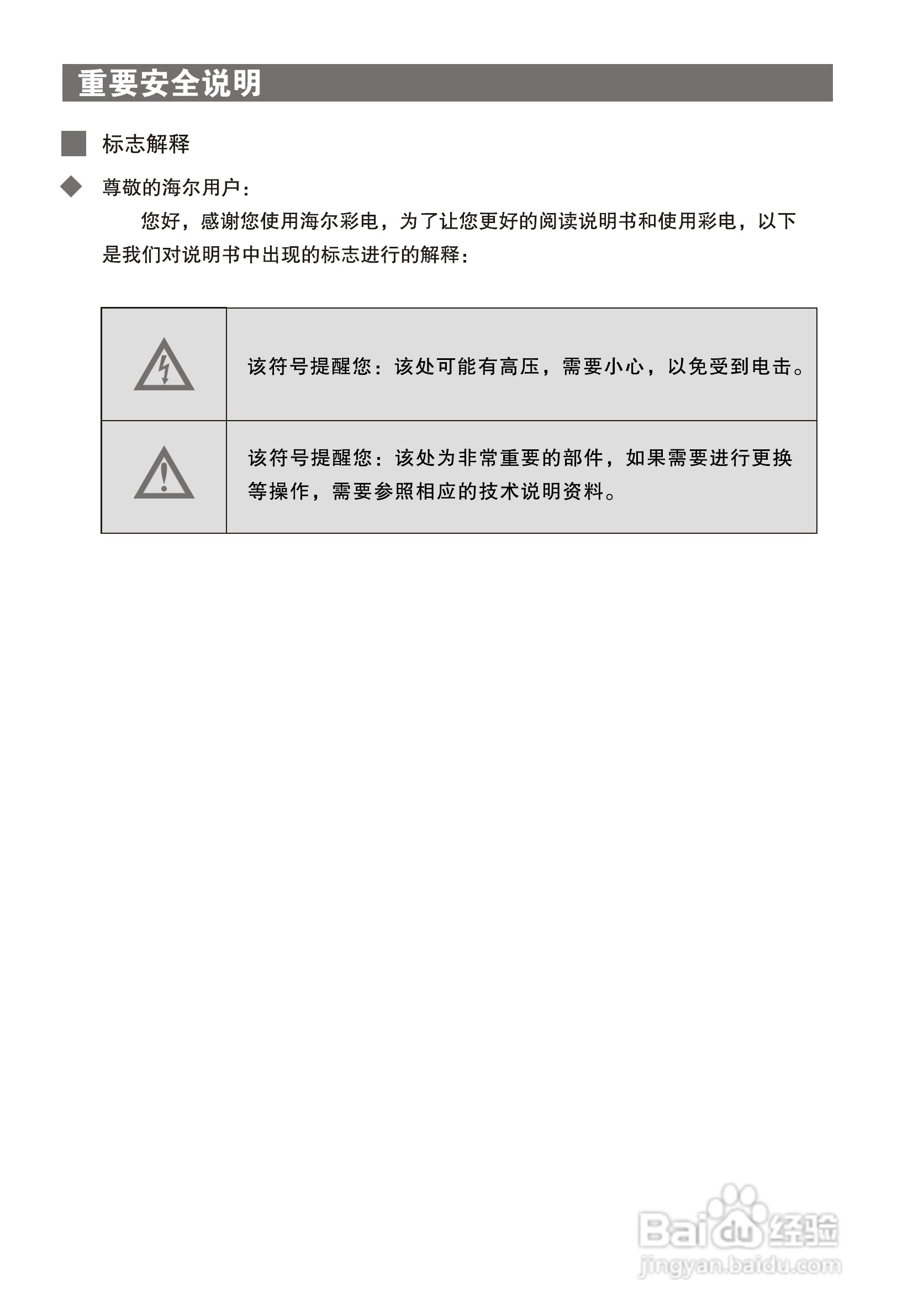 海尔21FA1-J彩电使用说明书:[1]