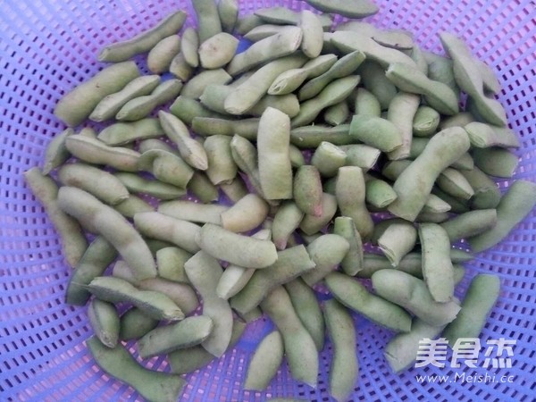 香糟毛豆的做法