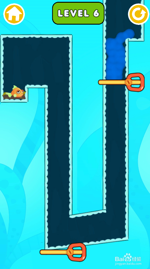 救救那条小金鱼的Level 6怎样通过?