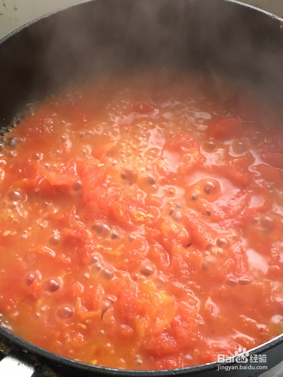 家常做法的番茄意大利面